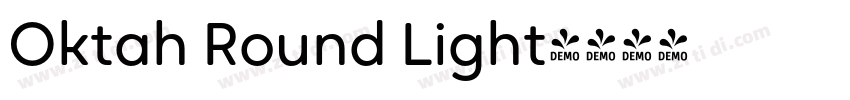 Oktah Round Light字体转换